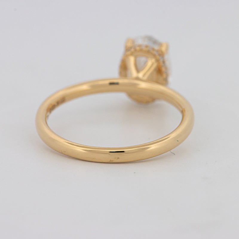 1.50 CT Under - Halo Oval Cut Solitaire (LG) - ZIZOV DIAMONDS