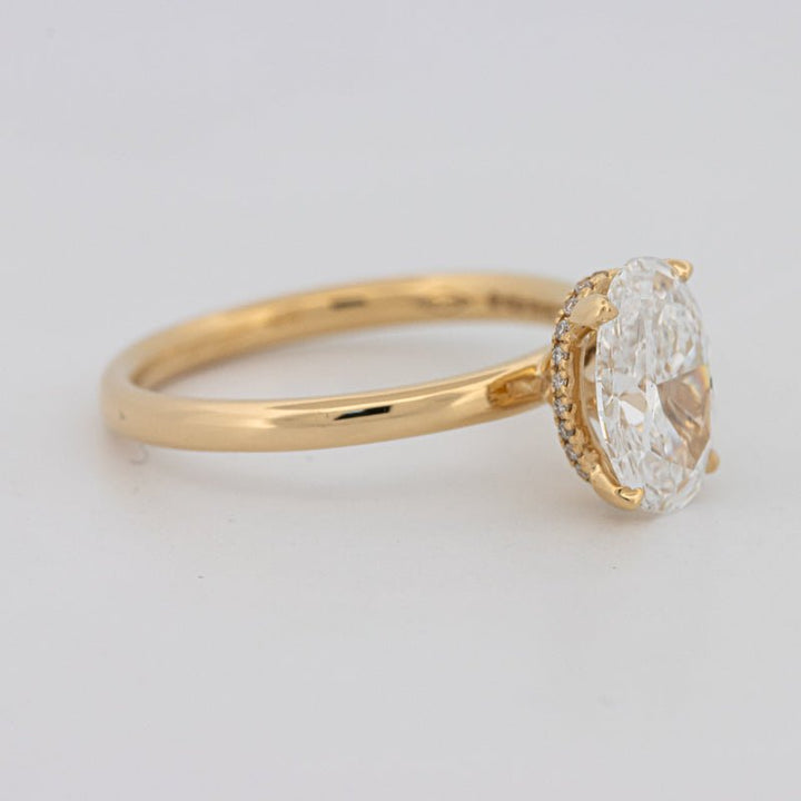 1.50 CT Under - Halo Oval Cut Solitaire (LG) - ZIZOV DIAMONDS