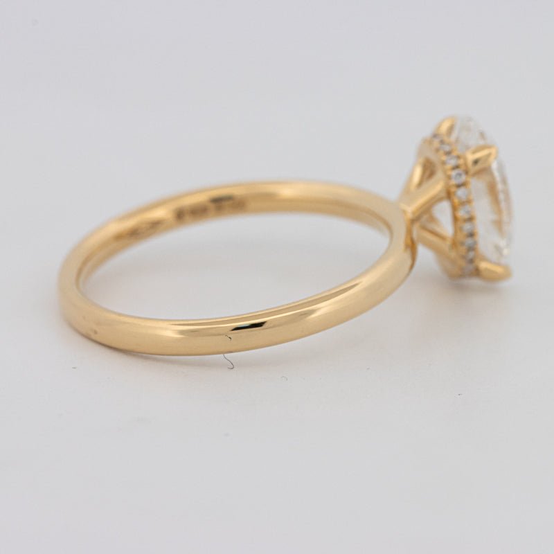 1.50 CT Under - Halo Oval Cut Solitaire (LG) - ZIZOV DIAMONDS