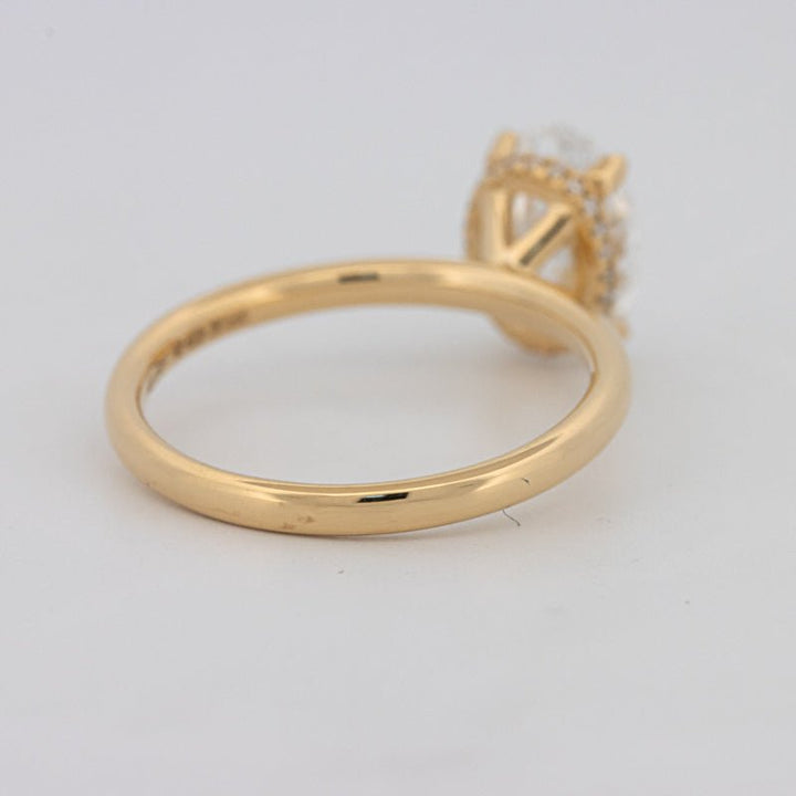 1.50 CT Under - Halo Oval Cut Solitaire (LG) - ZIZOV DIAMONDS