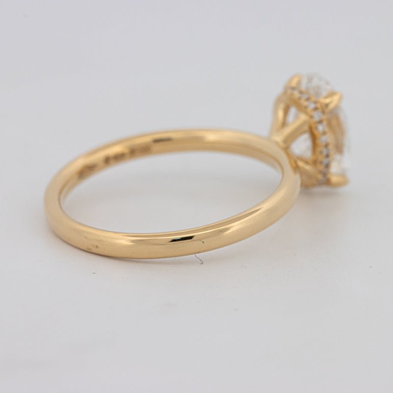 1.50 CT Under - Halo Oval Cut Solitaire (LG) - ZIZOV DIAMONDS