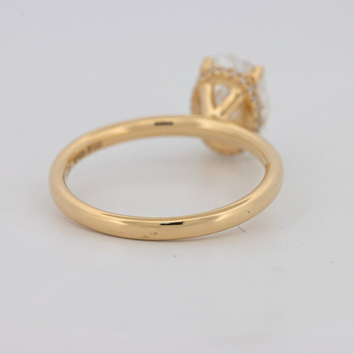 1.50 CT Under - Halo Oval Cut Solitaire (LG) - ZIZOV DIAMONDS