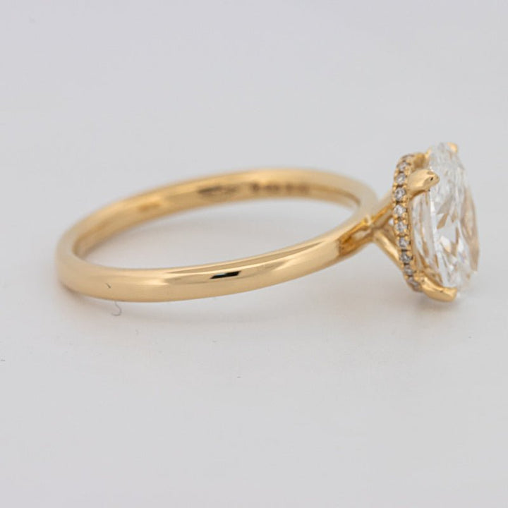 1.50 CT Under - Halo Oval Cut Solitaire (LG) - ZIZOV DIAMONDS