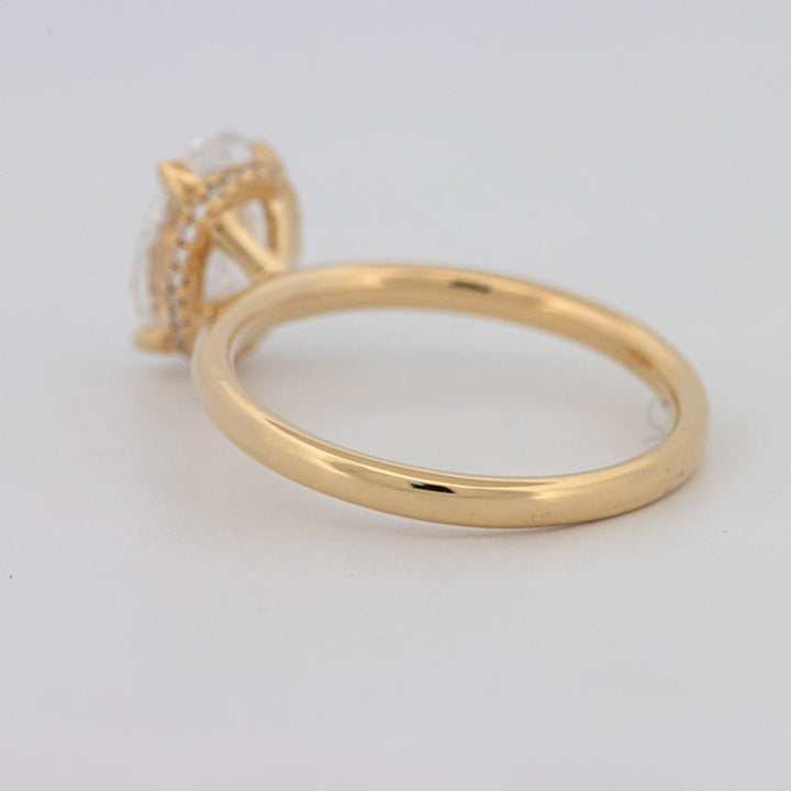 1.50 CT Under - Halo Oval Cut Solitaire (LG) - ZIZOV DIAMONDS