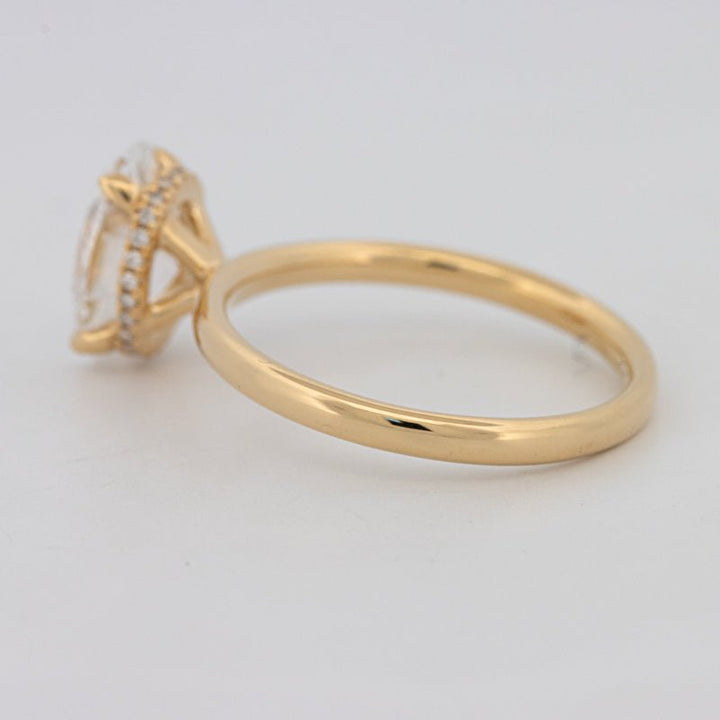 1.50 CT Under - Halo Oval Cut Solitaire (LG) - ZIZOV DIAMONDS