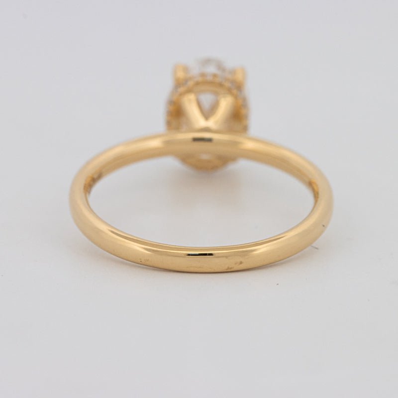 1.50 CT Under - Halo Oval Cut Solitaire (LG) - ZIZOV DIAMONDS