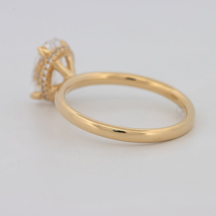 1.50 CT Under - Halo Oval Cut Solitaire (LG) - ZIZOV DIAMONDS