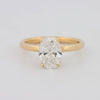 1.50 CT Under - Halo Oval Cut Solitaire (LG) - ZIZOV DIAMONDS