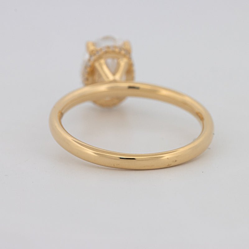 1.50 CT Under - Halo Oval Cut Solitaire (LG) - ZIZOV DIAMONDS