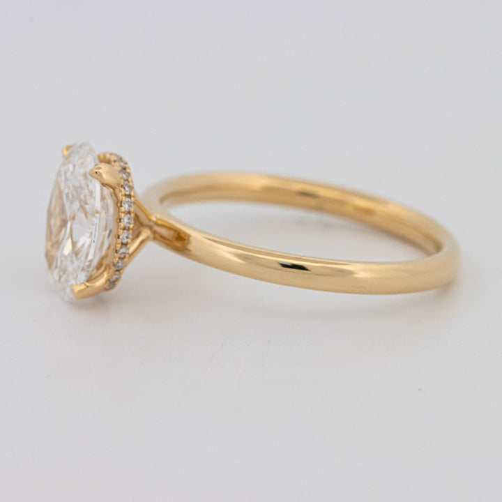 1.50 CT Under - Halo Oval Cut Solitaire (LG) - ZIZOV DIAMONDS