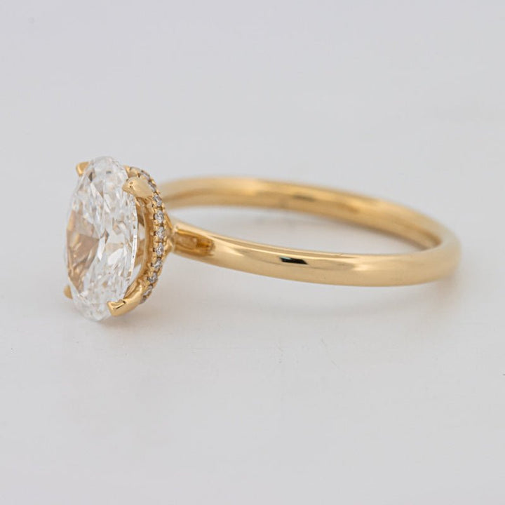 1.50 CT Under - Halo Oval Cut Solitaire (LG) - ZIZOV DIAMONDS