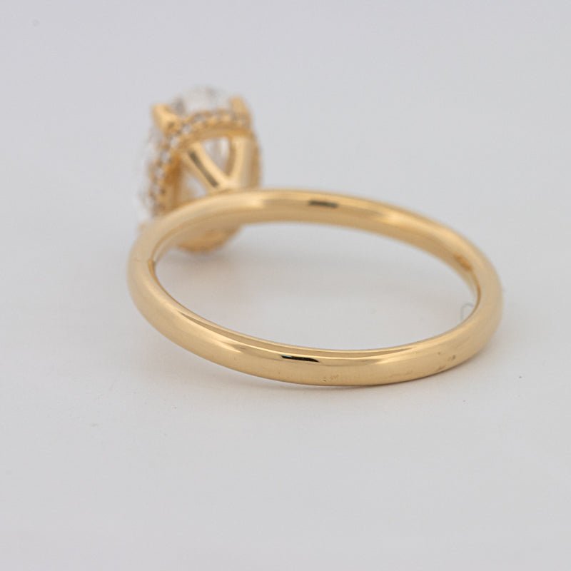 1.50 CT Under - Halo Oval Cut Solitaire (LG) - ZIZOV DIAMONDS