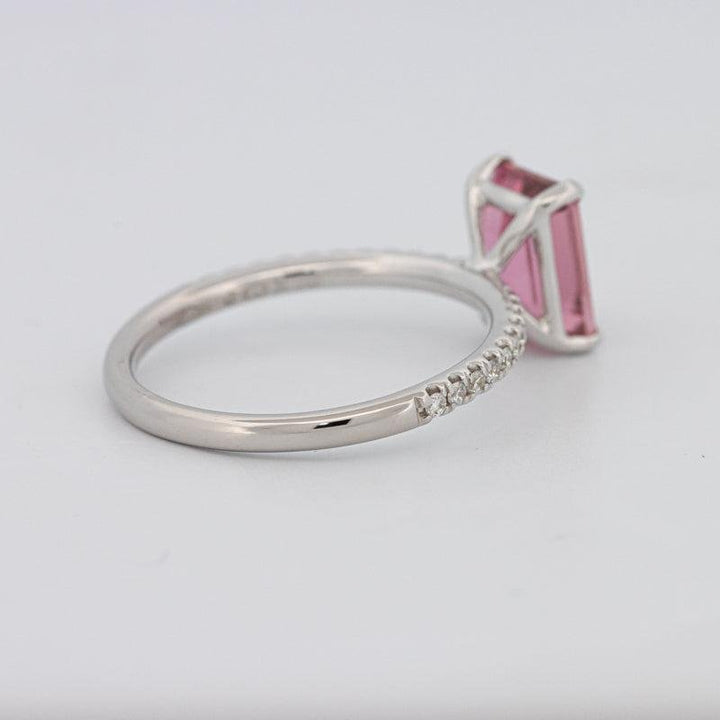 1.70 CT Emerald Tourmaline Rosa Ring - ZIZOV DIAMONDS