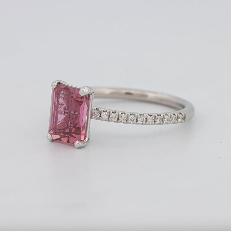 1.70 CT Emerald Tourmaline Rosa Ring - ZIZOV DIAMONDS