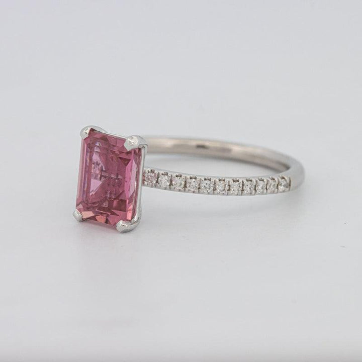 1.70 CT Emerald Tourmaline Rosa Ring - ZIZOV DIAMONDS