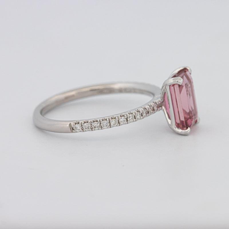 1.70 CT Emerald Tourmaline Rosa Ring - ZIZOV DIAMONDS