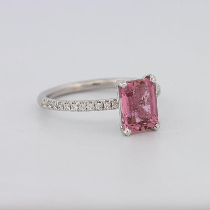 1.70 CT Emerald Tourmaline Rosa Ring - ZIZOV DIAMONDS