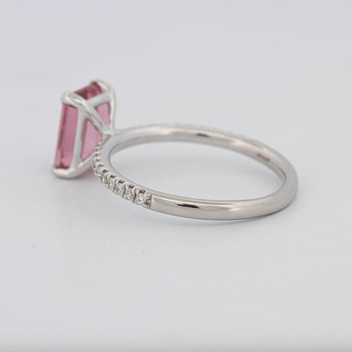 1.70 CT Emerald Tourmaline Rosa Ring - ZIZOV DIAMONDS