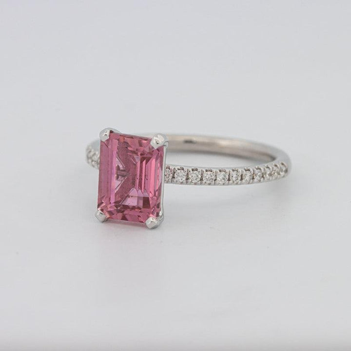 1.70 CT Emerald Tourmaline Rosa Ring - ZIZOV DIAMONDS