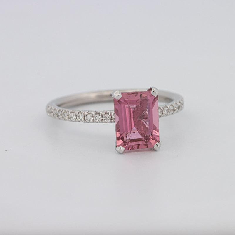 1.70 CT Emerald Tourmaline Rosa Ring - ZIZOV DIAMONDS