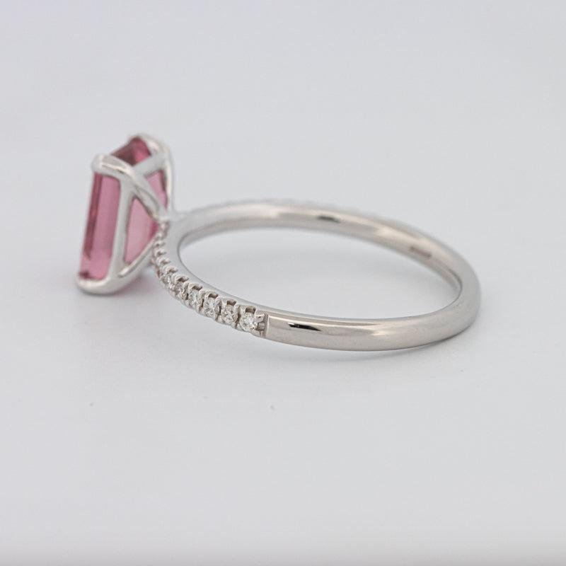 1.70 CT Emerald Tourmaline Rosa Ring - ZIZOV DIAMONDS