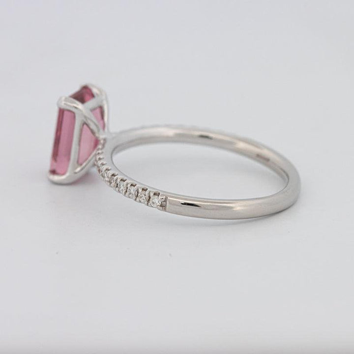 1.70 CT Emerald Tourmaline Rosa Ring - ZIZOV DIAMONDS