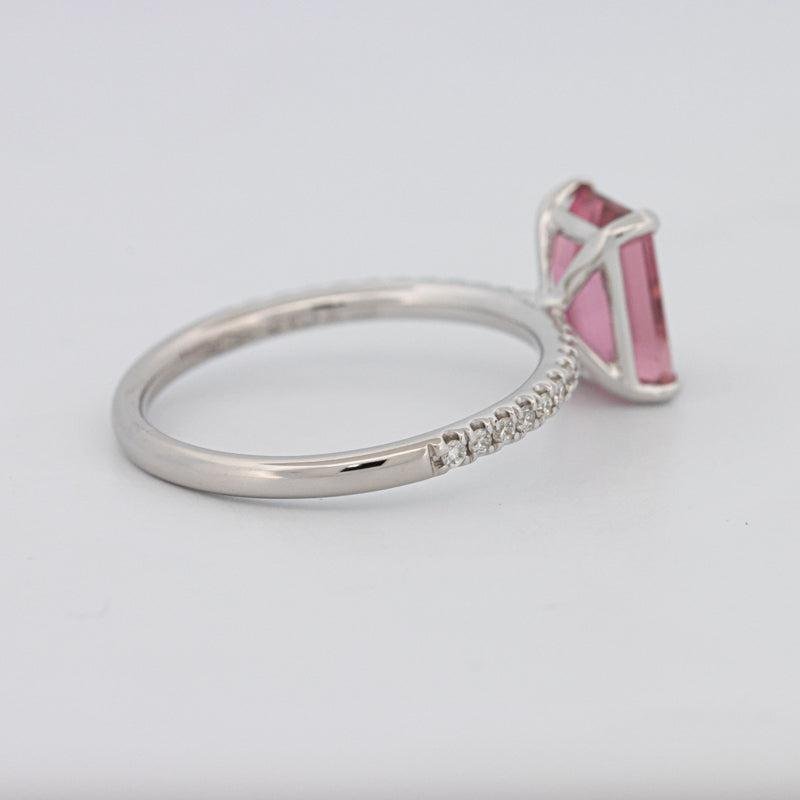 1.70 CT Emerald Tourmaline Rosa Ring - ZIZOV DIAMONDS