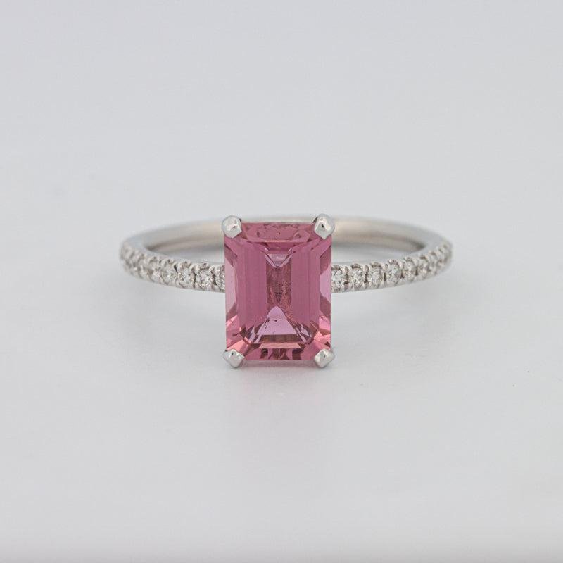 1,70 CT Smaragd-Turmalin Rosa Ring