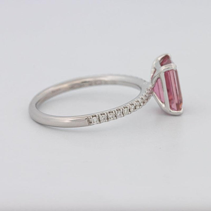 1.70 CT Emerald Tourmaline Rosa Ring - ZIZOV DIAMONDS