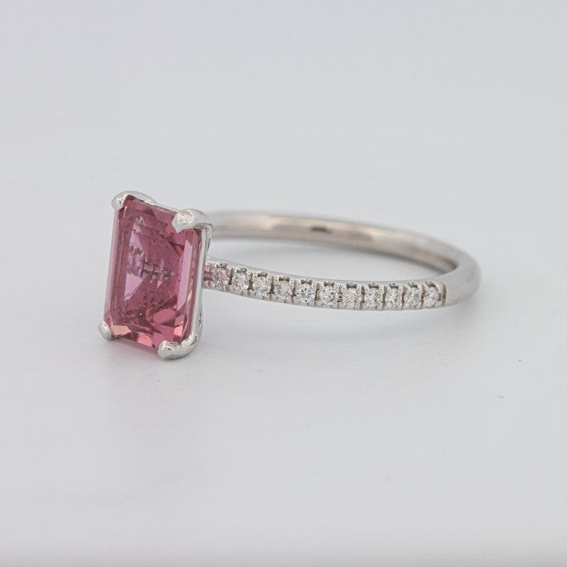 1.70 CT Emerald Tourmaline Rosa Ring - ZIZOV DIAMONDS