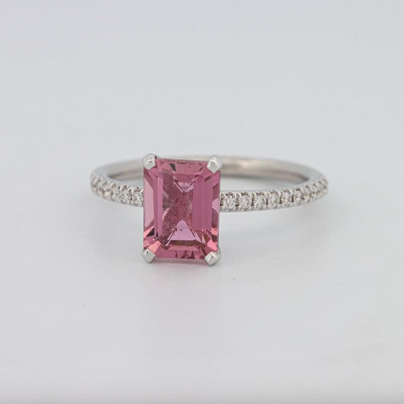 1.70 CT Emerald Tourmaline Rosa Ring - ZIZOV DIAMONDS
