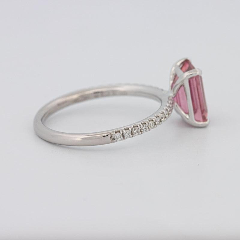 1.70 CT Emerald Tourmaline Rosa Ring - ZIZOV DIAMONDS