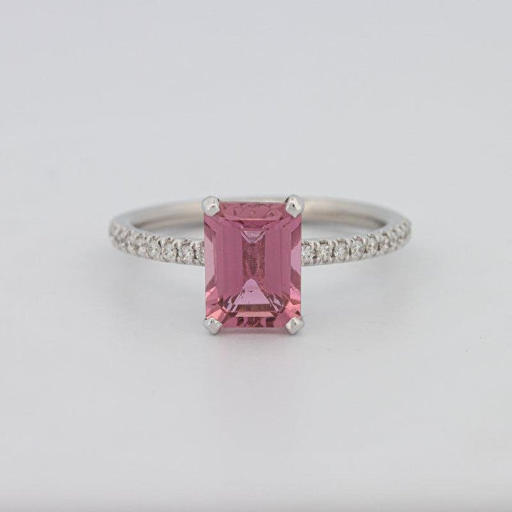 1.70 CT Emerald Tourmaline Rosa Ring - ZIZOV DIAMONDS