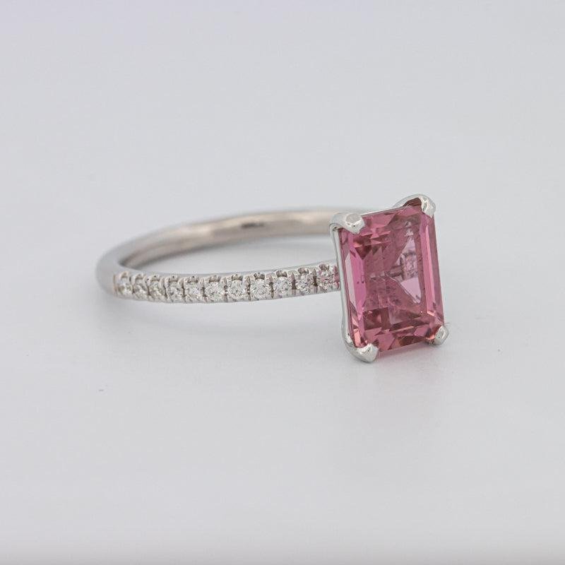 1.70 CT Emerald Tourmaline Rosa Ring - ZIZOV DIAMONDS