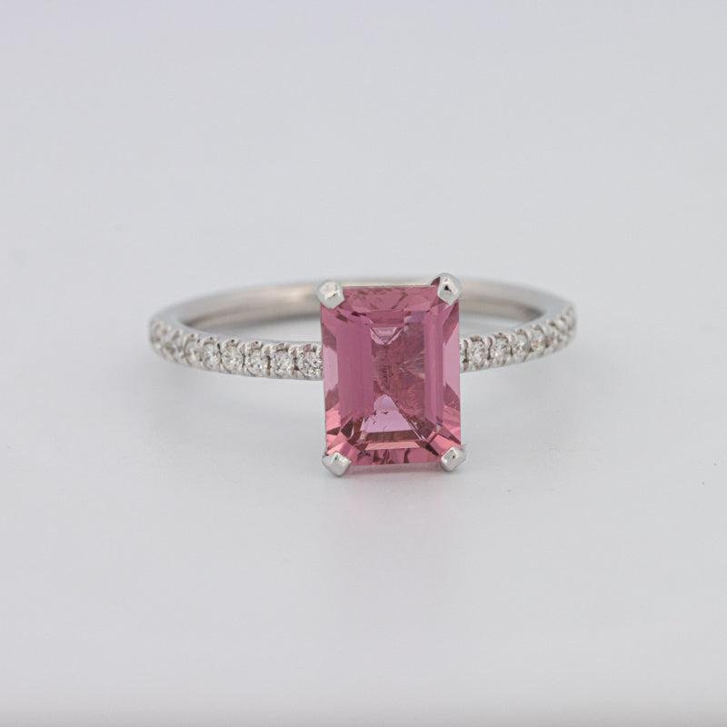 1.70 CT Emerald Tourmaline Rosa Ring - ZIZOV DIAMONDS