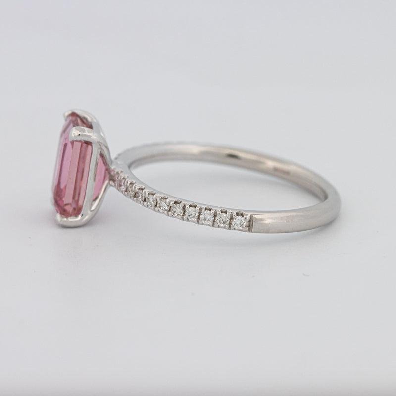 1.70 CT Emerald Tourmaline Rosa Ring - ZIZOV DIAMONDS