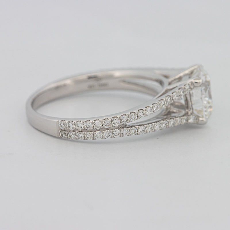 1.70 CT Round Split Band with Pavé Solitaire (LG) - ZIZOV DIAMONDS