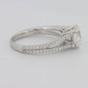 1.70 CT Round Split Band with Pavé Solitaire (LG) - ZIZOV DIAMONDS