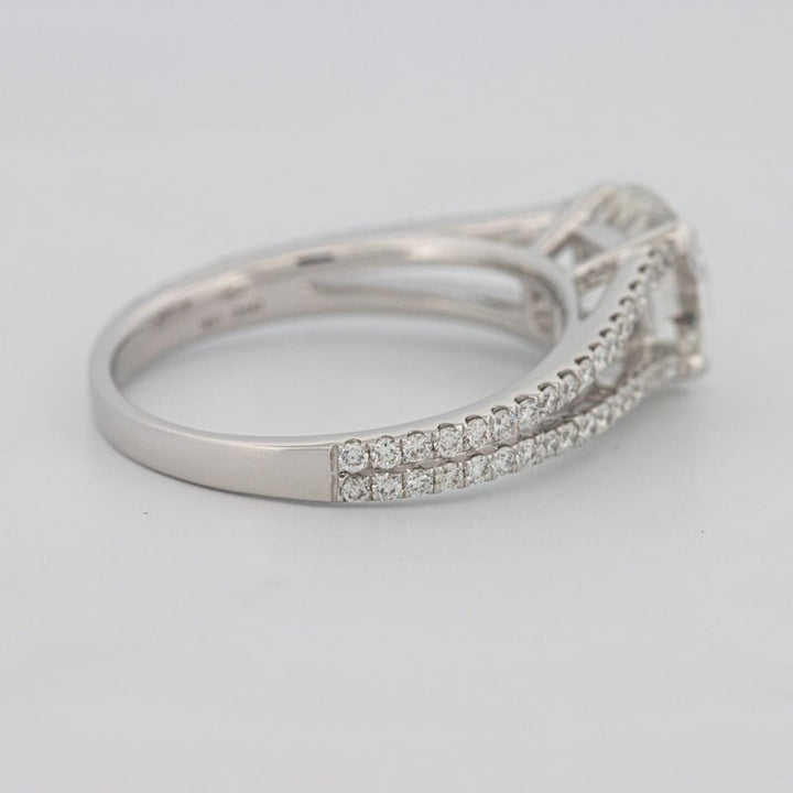 1.70 CT Round Split Band with Pavé Solitaire (LG) - ZIZOV DIAMONDS