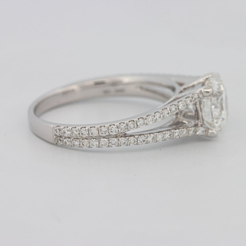 1.70 CT Round Split Band with Pavé Solitaire (LG) - ZIZOV DIAMONDS