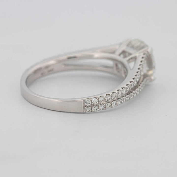1.70 CT Round Split Band with Pavé Solitaire (LG) - ZIZOV DIAMONDS