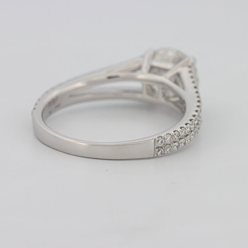 1.70 CT Round Split Band with Pavé Solitaire (LG) - ZIZOV DIAMONDS