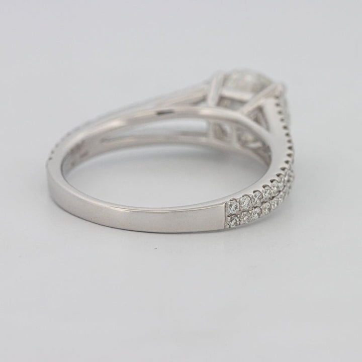 1.70 CT Round Split Band with Pavé Solitaire (LG) - ZIZOV DIAMONDS