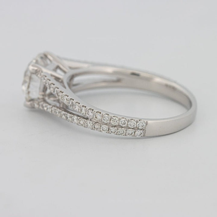 1.70 CT Round Split Band with Pavé Solitaire (LG) - ZIZOV DIAMONDS