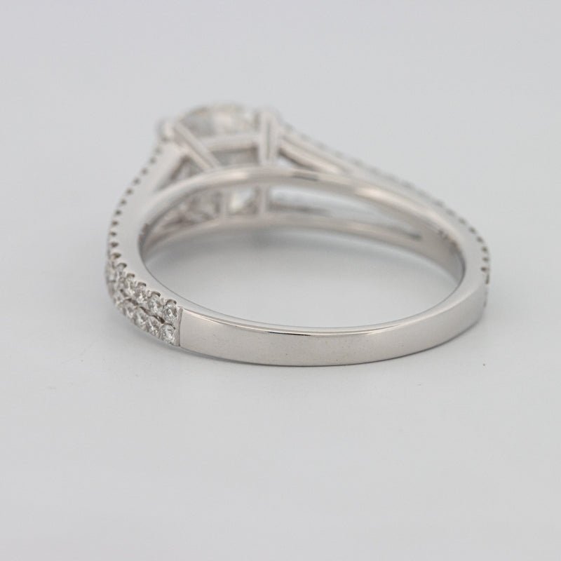 1.70 CT Round Split Band with Pavé Solitaire (LG) - ZIZOV DIAMONDS