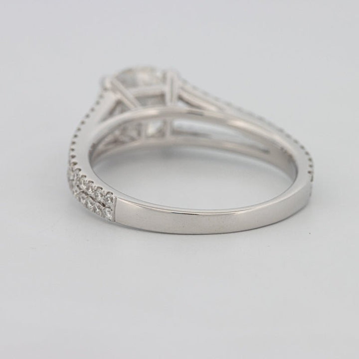 1.70 CT Round Split Band with Pavé Solitaire (LG) - ZIZOV DIAMONDS