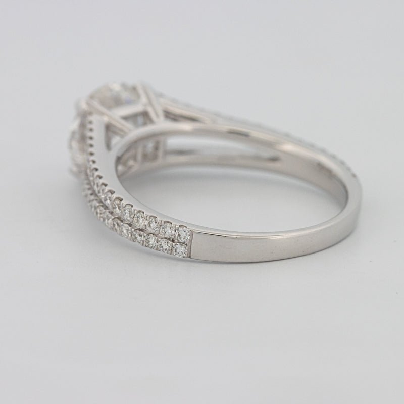 1.70 CT Round Split Band with Pavé Solitaire (LG) - ZIZOV DIAMONDS