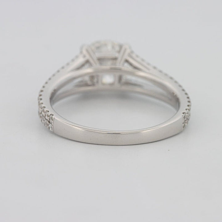 1.70 CT Round Split Band with Pavé Solitaire (LG) - ZIZOV DIAMONDS