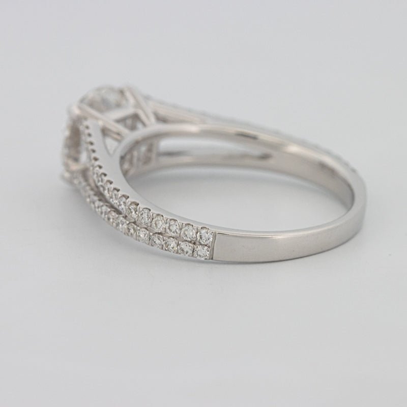 1.70 CT Round Split Band with Pavé Solitaire (LG) - ZIZOV DIAMONDS