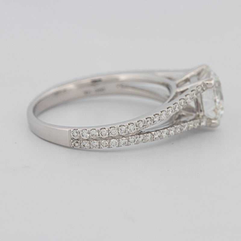 1.70 CT Round Split Band with Pavé Solitaire (LG) - ZIZOV DIAMONDS